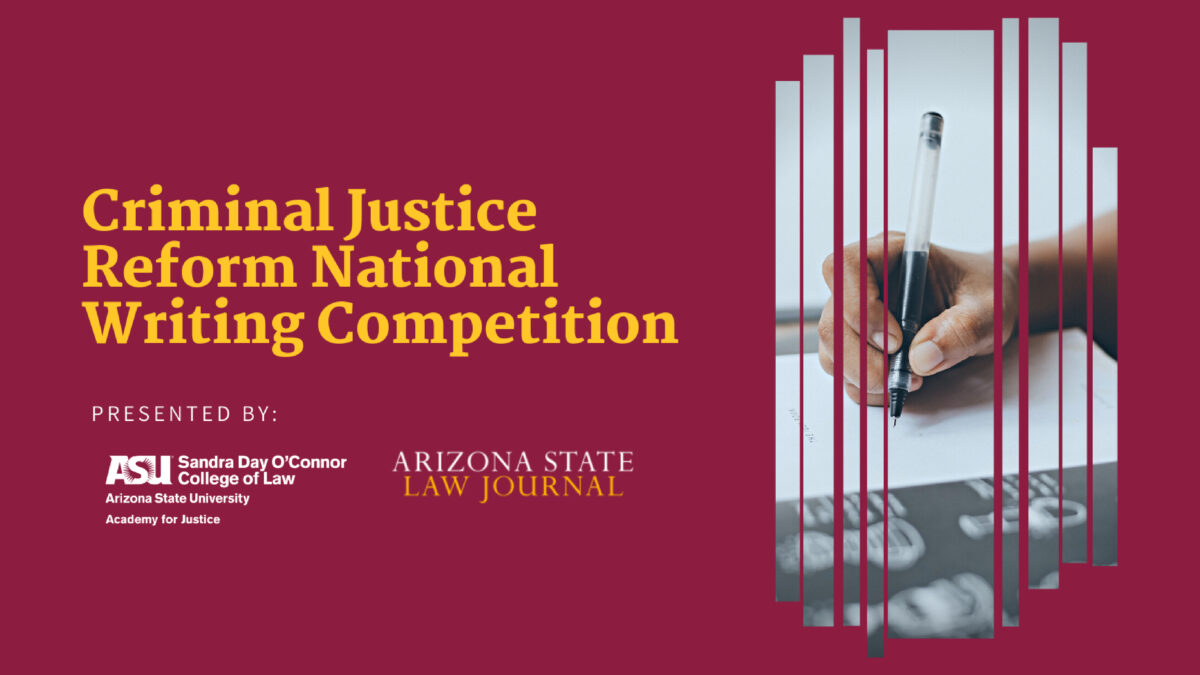 Criminal Justice Reform Writing Contest Academy For Justice